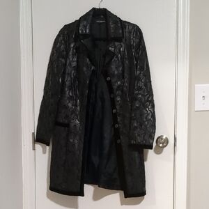 Vintage Rare Betsy Johnson Floral Laser cut Jacket